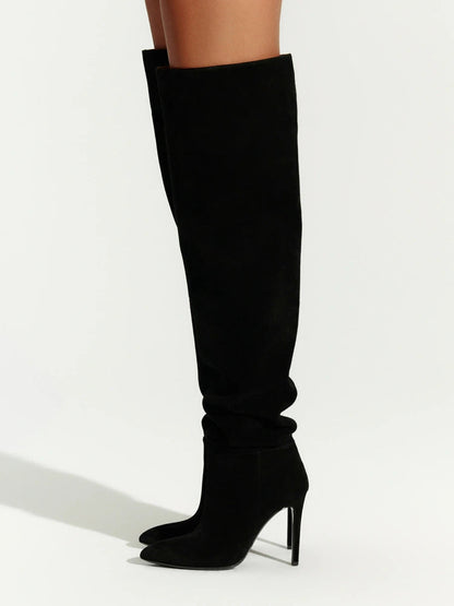 Naked Wardrobe Women's The Thigh High Boot