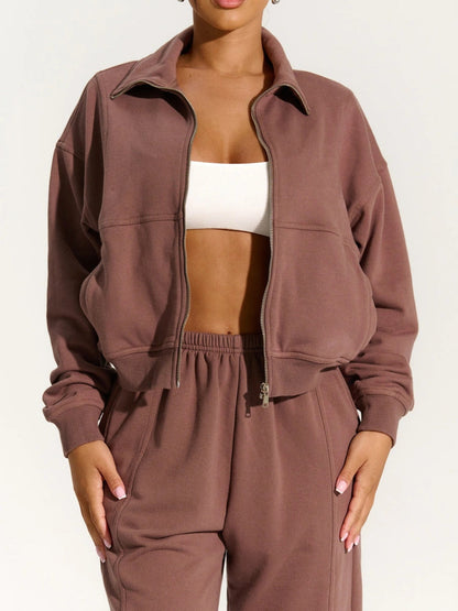 Naked Wardrobe Women's Zip Up Sweater Jacket