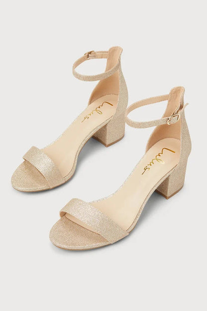 Lulus Women's Harper Natural Suede Ankle Strap Heels