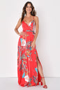 Lulus Women's Still the One Satin Maxi Dress