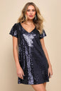 Lulus Women's Light Up the Night Sequin Shift Dress