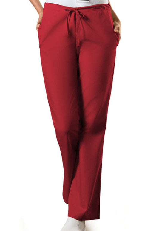 Cherokee Workwear Originals Women's Drawstring Pant #4101 -   Red