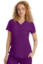 Healing Hands Purple Label Women's Jane Y-Neck Top #2167 3