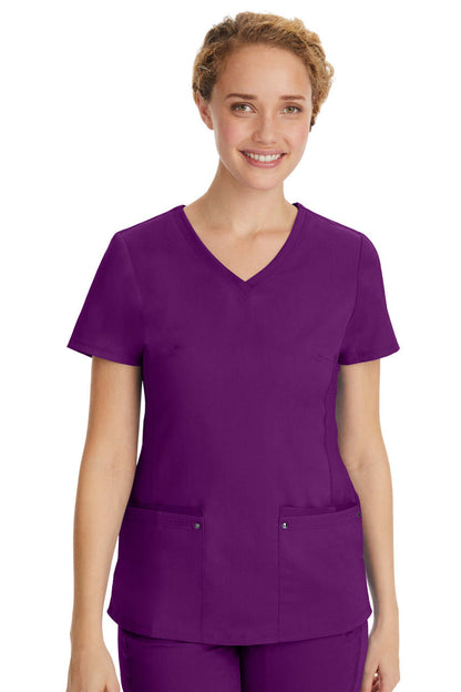 Healing Hands Purple Label Women's Juliet V-Neck Top #2245 2