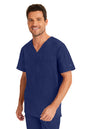 Healing Hands Purple Label Men's Justin Pocket V-Neck Top #2330-3