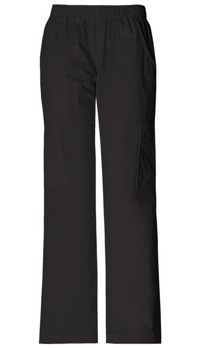 Cherokee Workwear Core Stretch Women's Mid Rise Pull-On Cargo Pant #4005-1