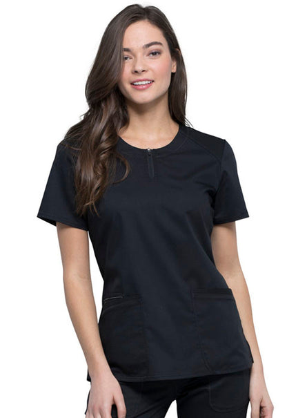 Cherokee Workwear Revolution Women's Round Neck Top #WW602-1