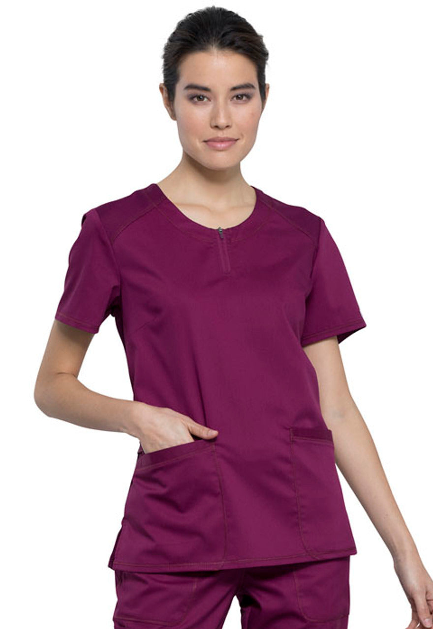 Cherokee Workwear Revolution Women's Round Neck Top #WW602-2