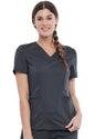 Cherokee Workwear Revolution Women's Petite V-Neck Top #WW612P-2