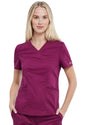 Cherokee Workwear Revolution Women's Petite V-Neck Top #WW612P-2