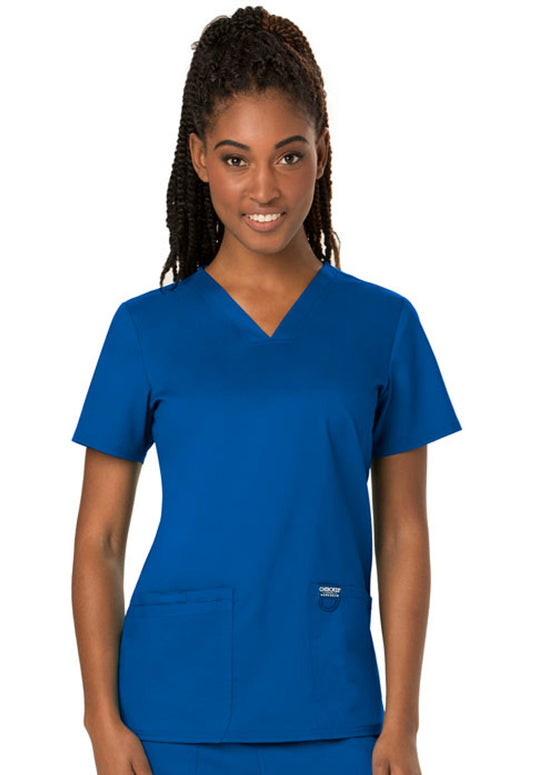 Cherokee Workwear Revolution Women's V-Neck Top #WW620 5