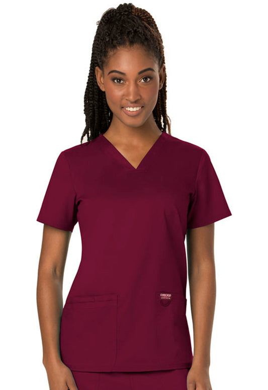 Cherokee Workwear Revolution Women's V-Neck Top #WW620 7