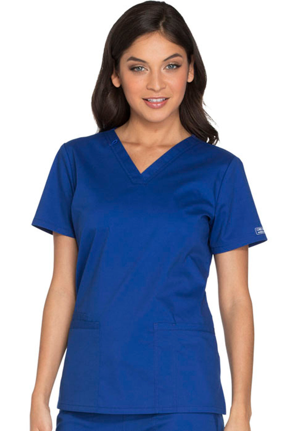 Cherokee Workwear Core Stretch Women's V-Neck Top #WW630 2