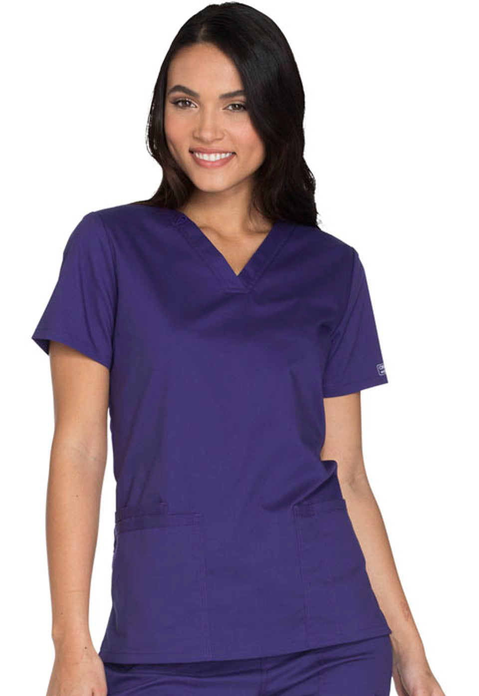 Cherokee Workwear Core Stretch Women's V-Neck Top #WW630 2