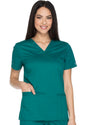 Cherokee Workwear Core Stretch Women's V-Neck Top #WW630 2