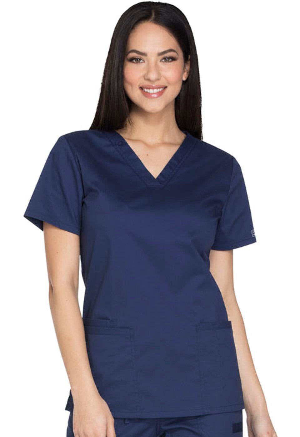 Cherokee Workwear Core Stretch Women's V-Neck Top #WW630 3