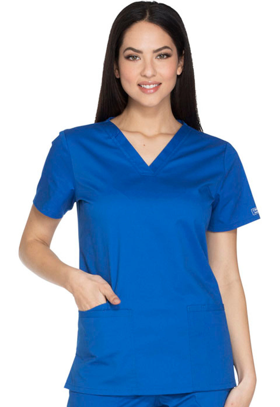 Cherokee Workwear Core Stretch Women's V-Neck Top #WW630 4