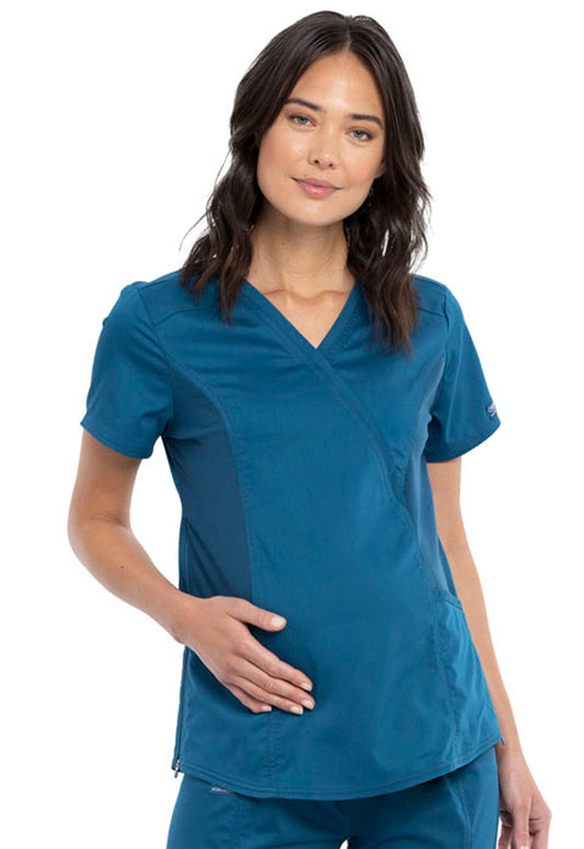 Cherokee Women's Cherokee Workwear Revolution Maternity Top #WW688 1