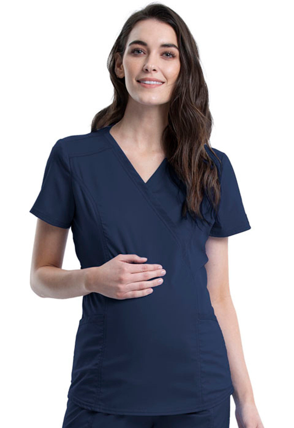 Cherokee Women's Cherokee Workwear Revolution Maternity Top #WW688 2