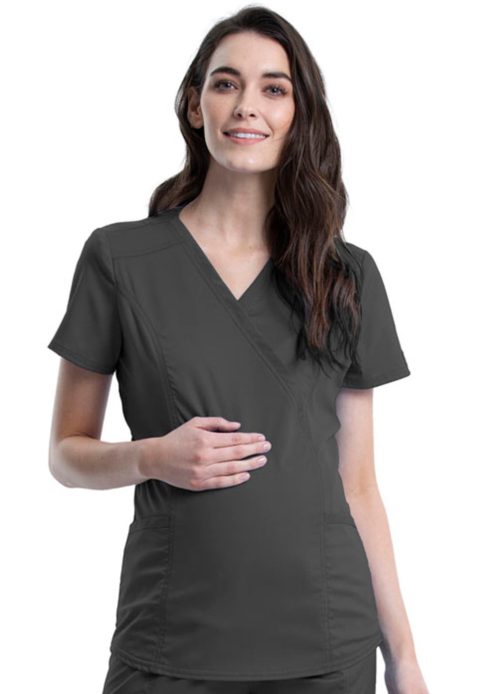 Cherokee Women's Cherokee Workwear Revolution Maternity Top #WW688 2