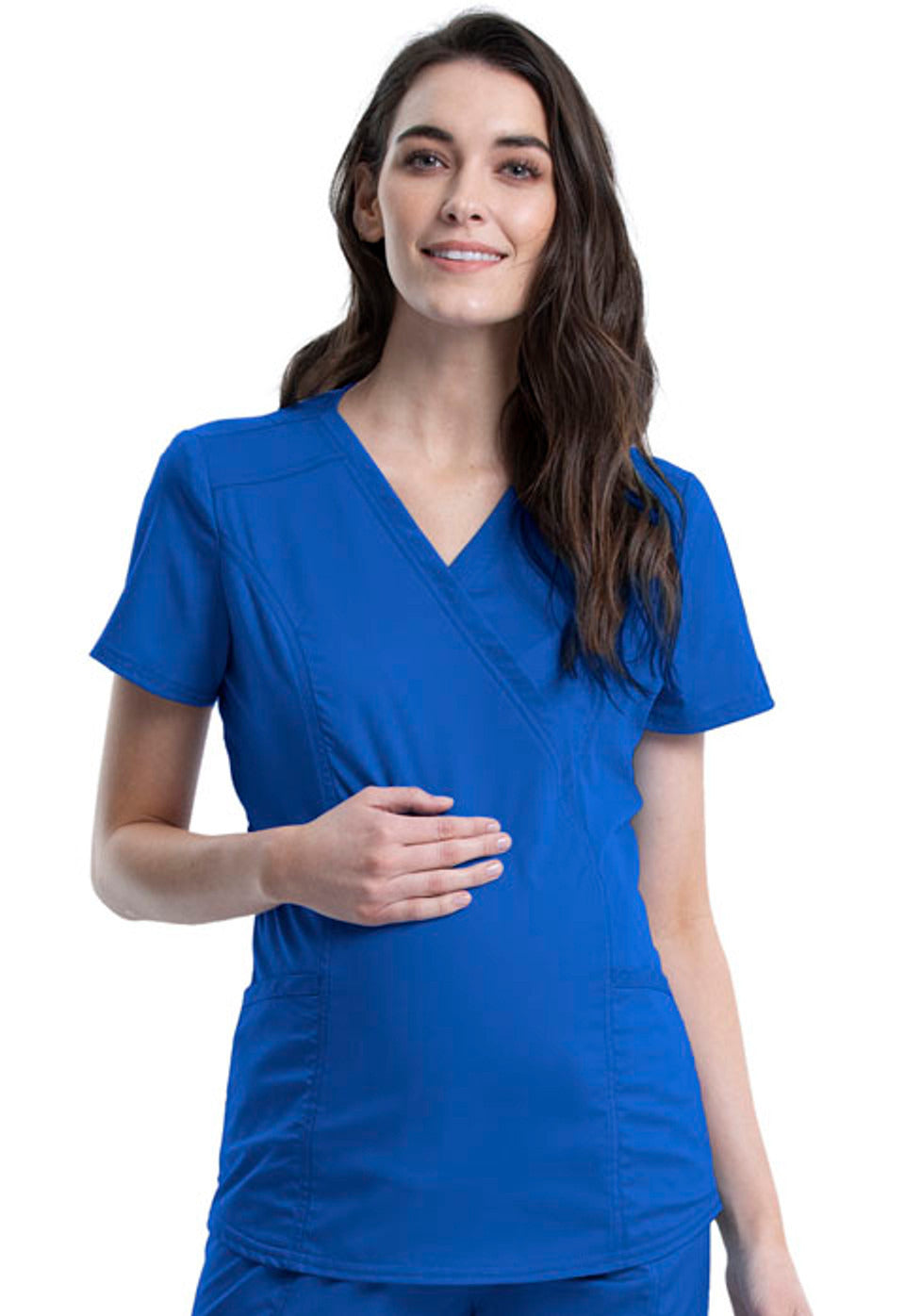 Cherokee Women's Cherokee Workwear Revolution Maternity Top #WW688 3