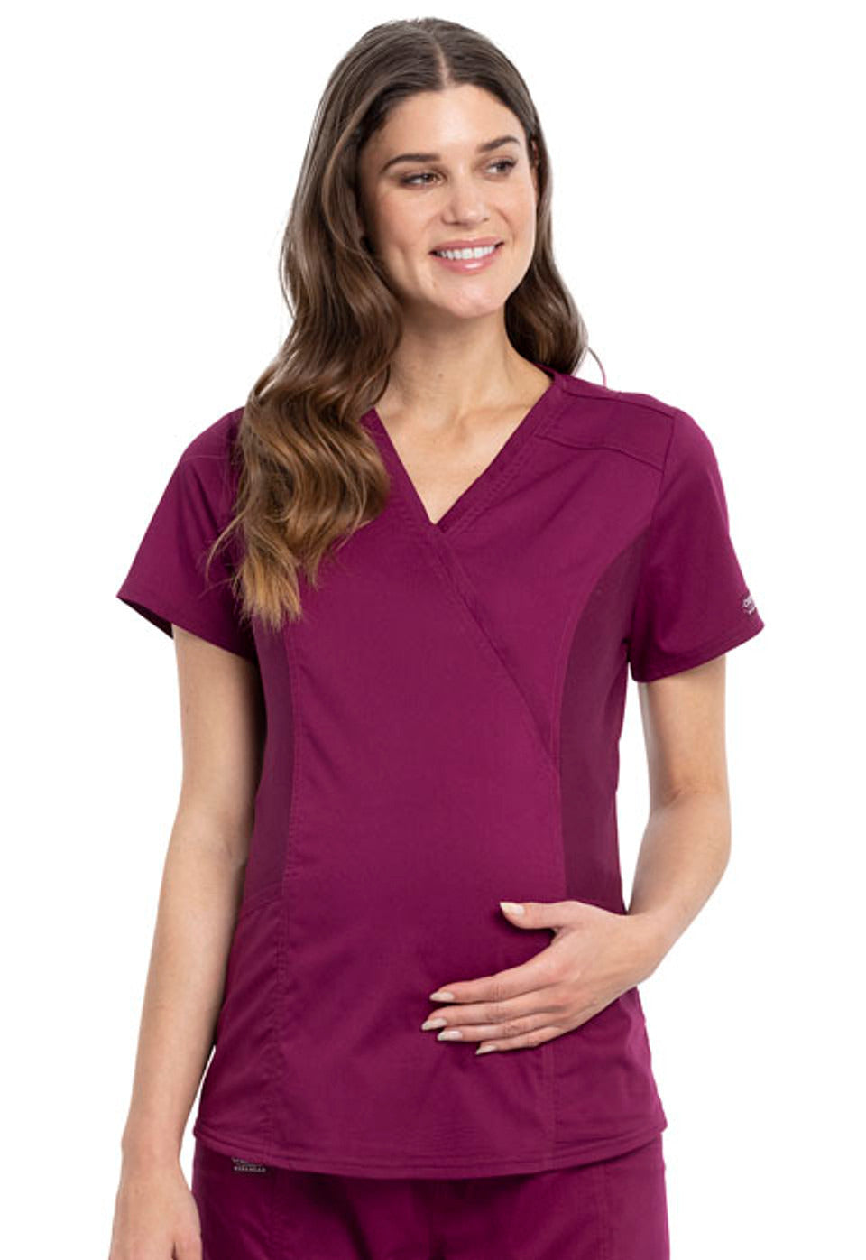 Cherokee Women's Cherokee Workwear Revolution Maternity Top #WW688 3