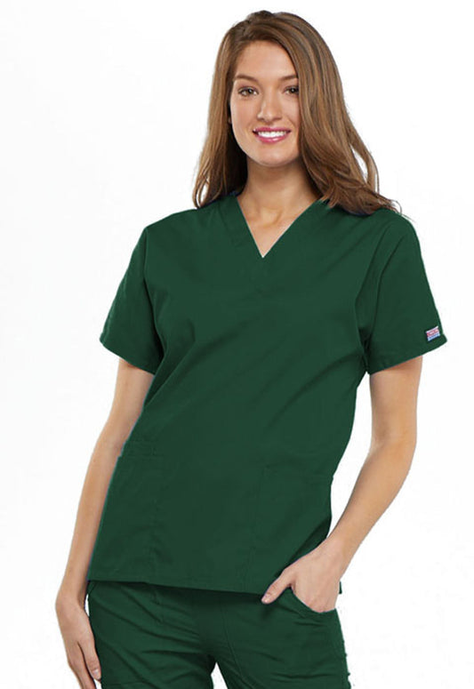 Cherokee Workwear Originals Women’s V-Neck Top #4700 3