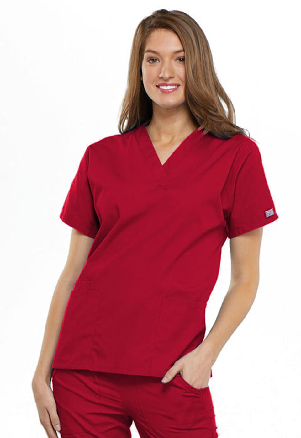 Cherokee Workwear Originals Women’s V-Neck Top #4700 5