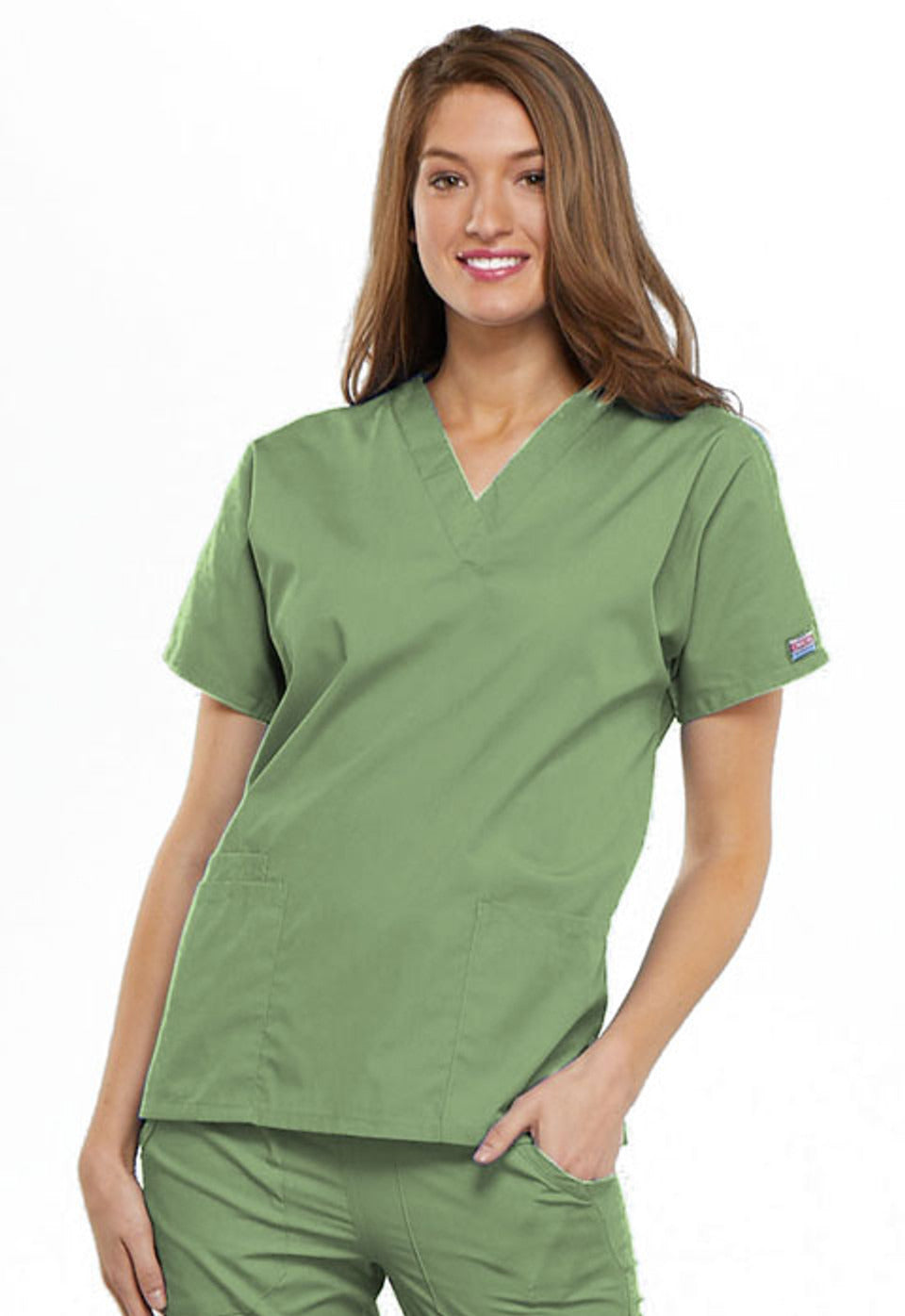 Cherokee Workwear Originals Women’s V-Neck Top #4700 6