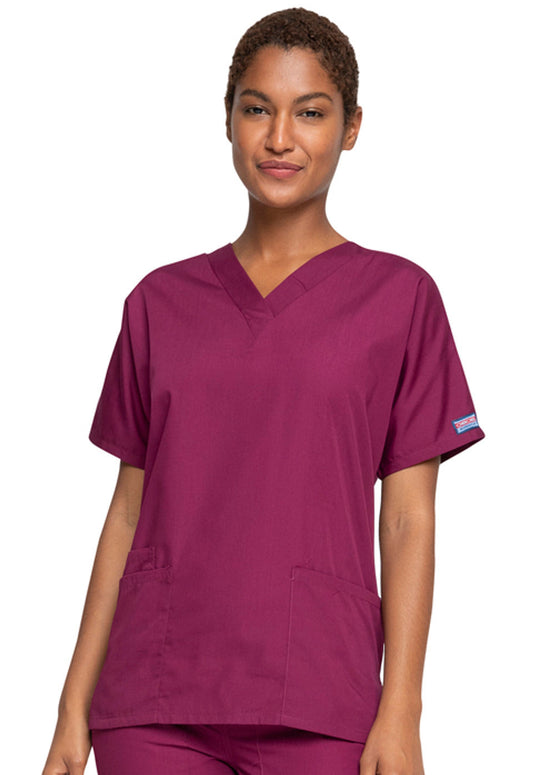 Cherokee Workwear Originals Women’s V-Neck Top #4700 8