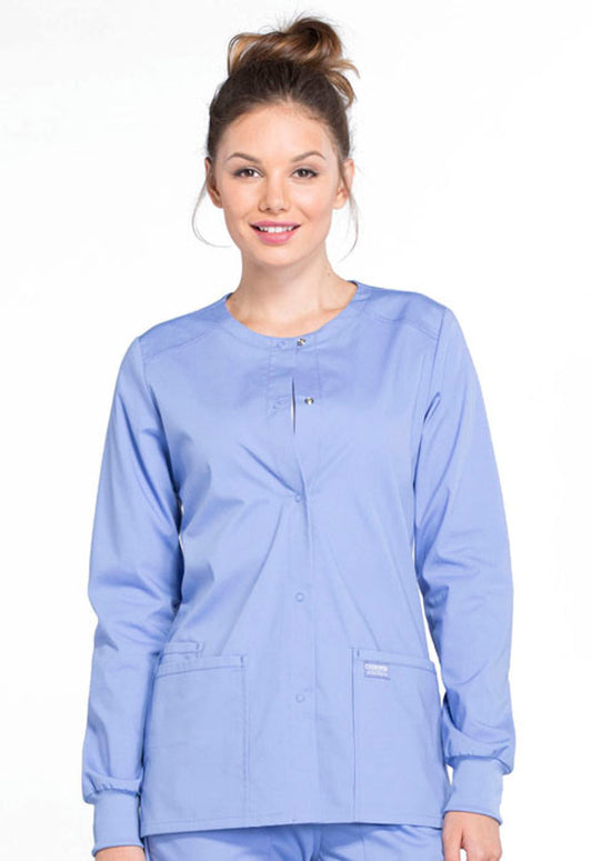 Cherokee Workwear Professionals Women's Snap Front Jacket #WW340 1