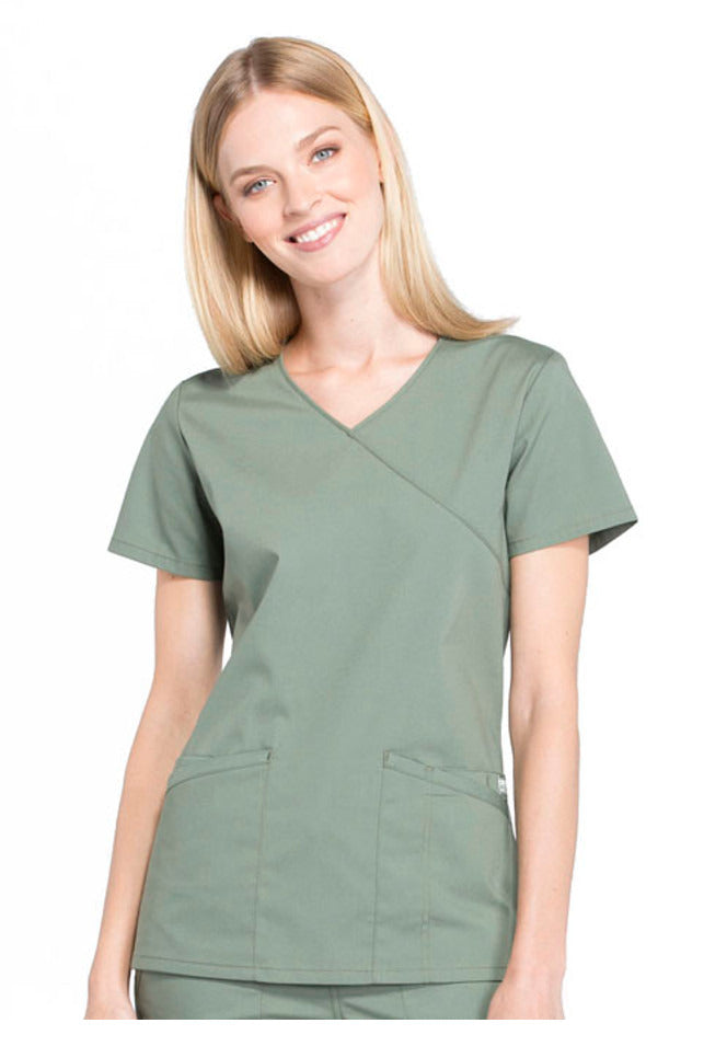 Cherokee Workwear Professionals Women's Mock Wrap 2