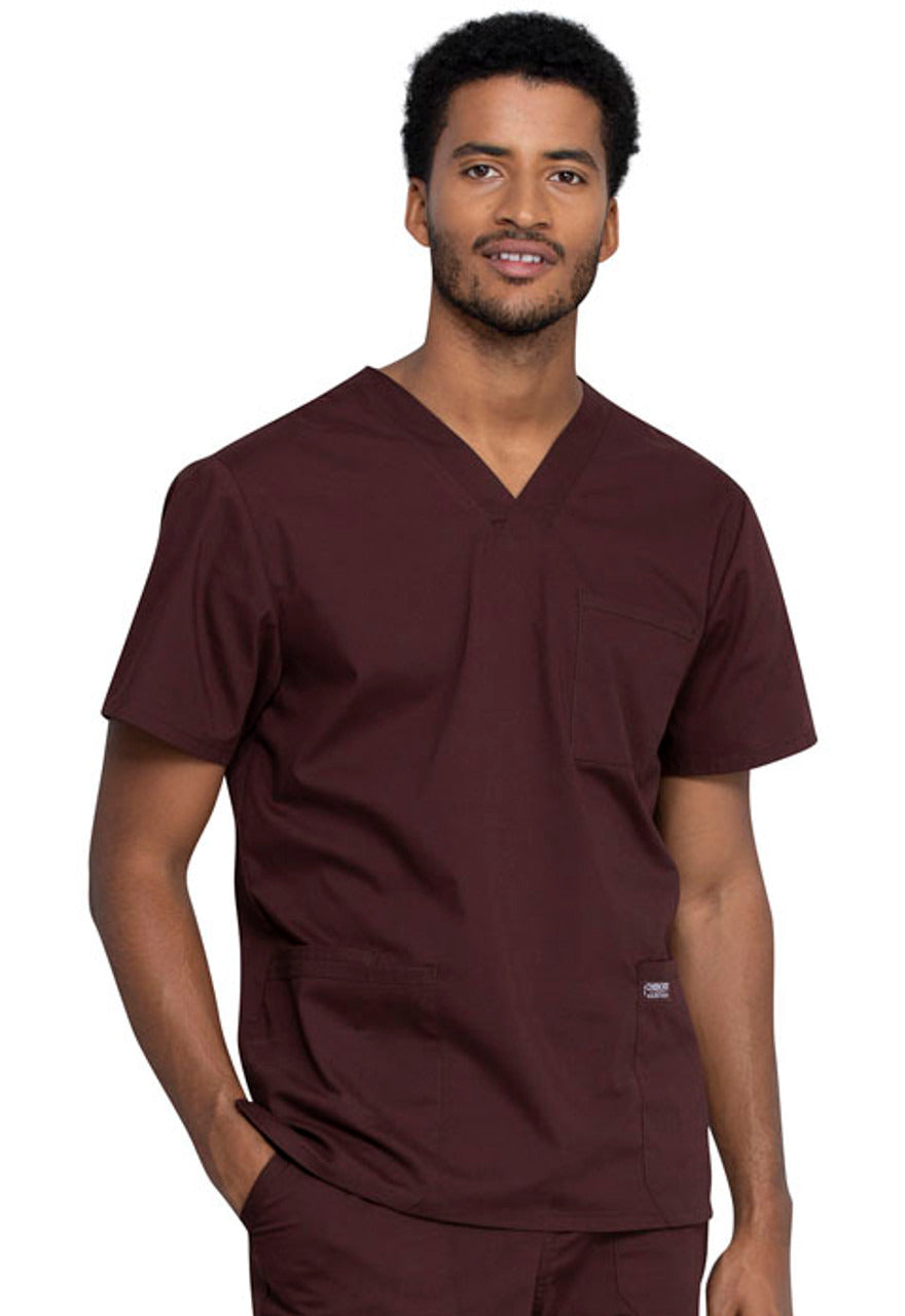 Cherokee Workwear Professionals Men's V-Neck Top #WW695-2