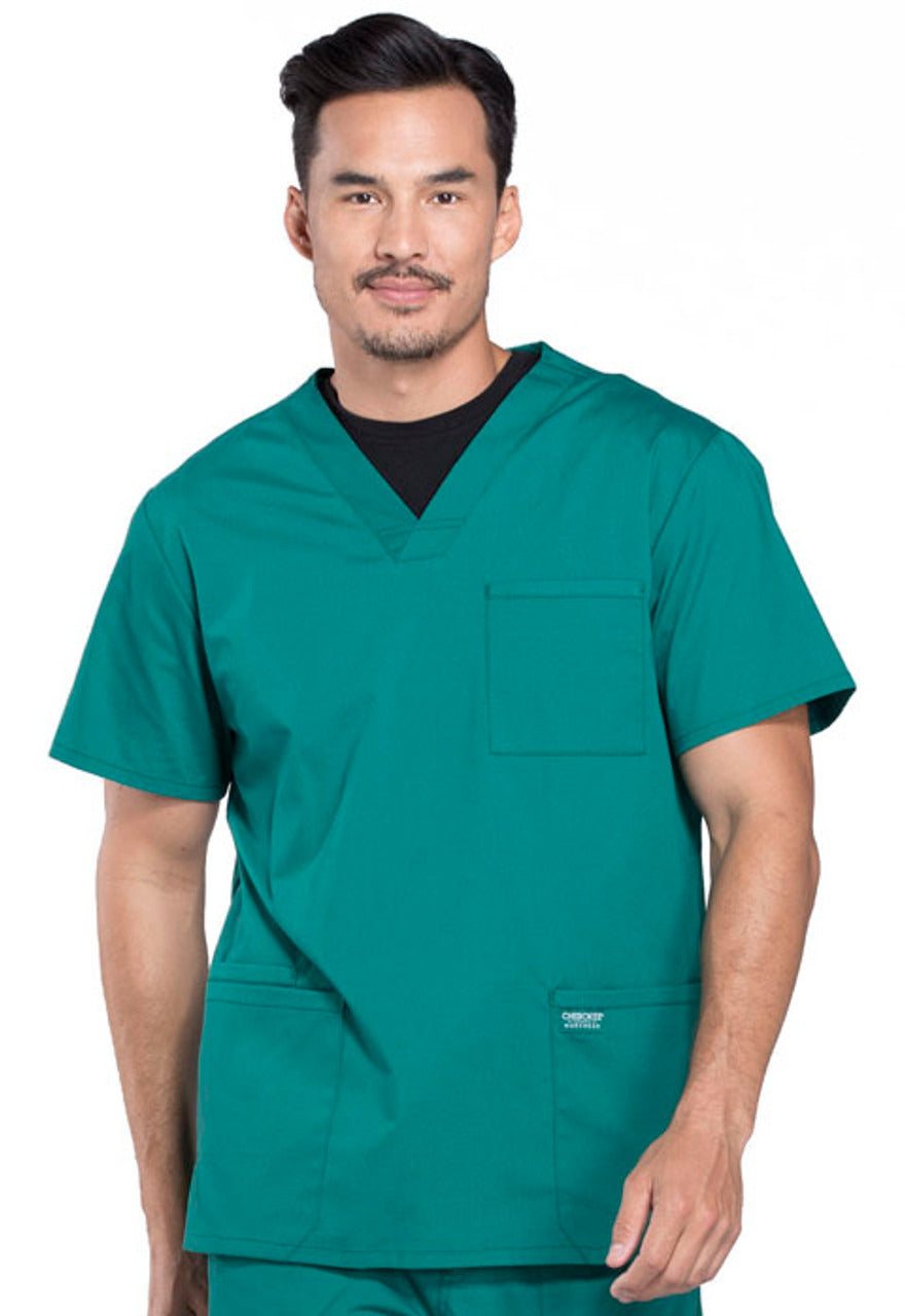 Cherokee Workwear Professionals Men's V-Neck Top #WW695-4