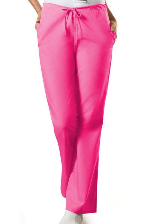 Cherokee Workwear Originals Women's Drawstring Pant #4101 -Shocking Pink