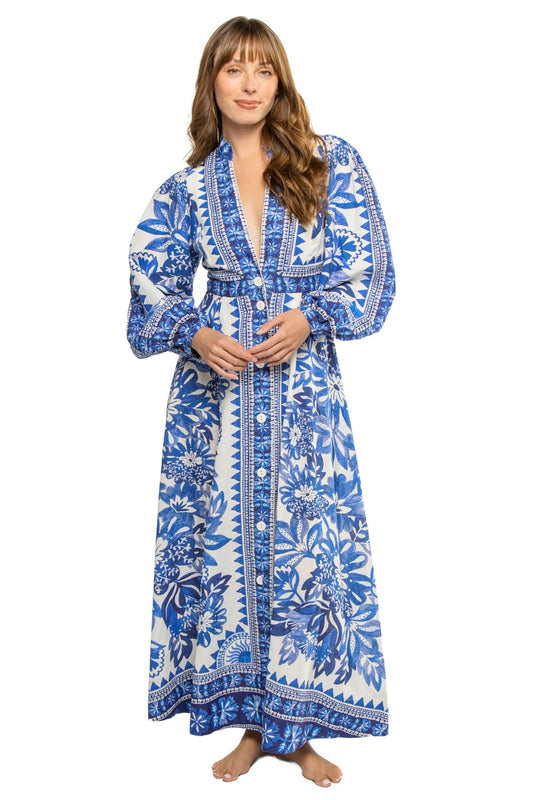 FARM Rio Women's Flora Tapestry Maxi Dress