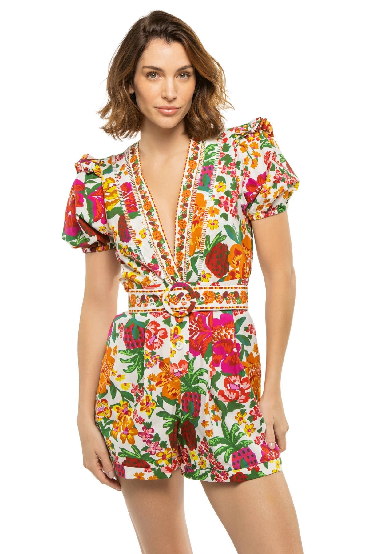 FARM Rio Women's V-Neck Romper