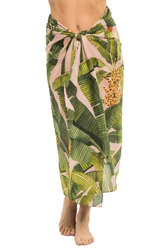 FARM Rio Women's Banana Leaves Midi Skirt