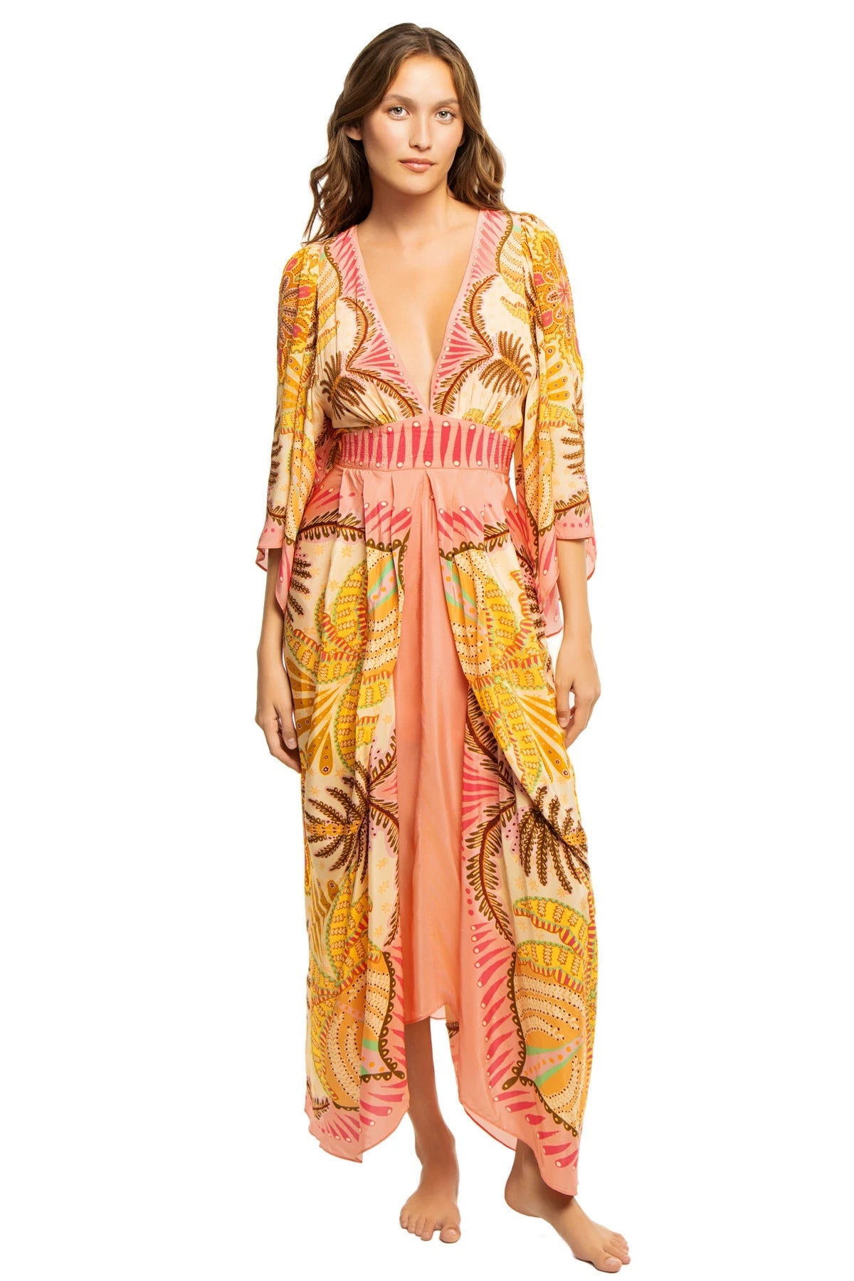 FARM Rio Women's Long Sleeve Maxi Dress