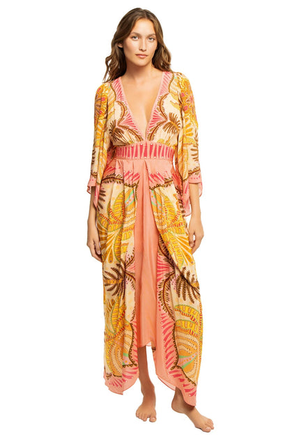 FARM Rio Women's Long Sleeve Maxi Dress