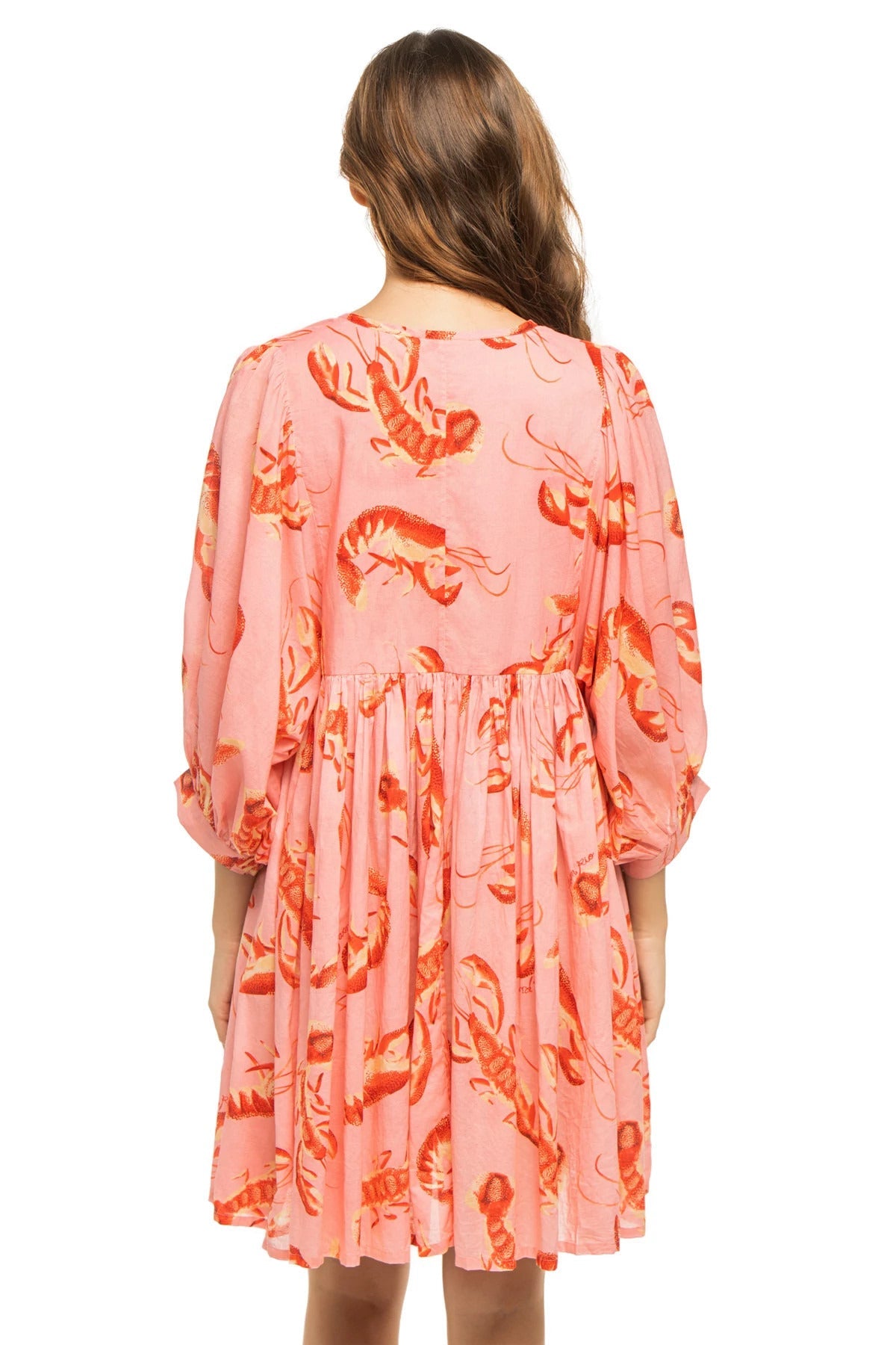 FARM Rio Women's V-Neck Mini Dress - LOBSTERS PINK