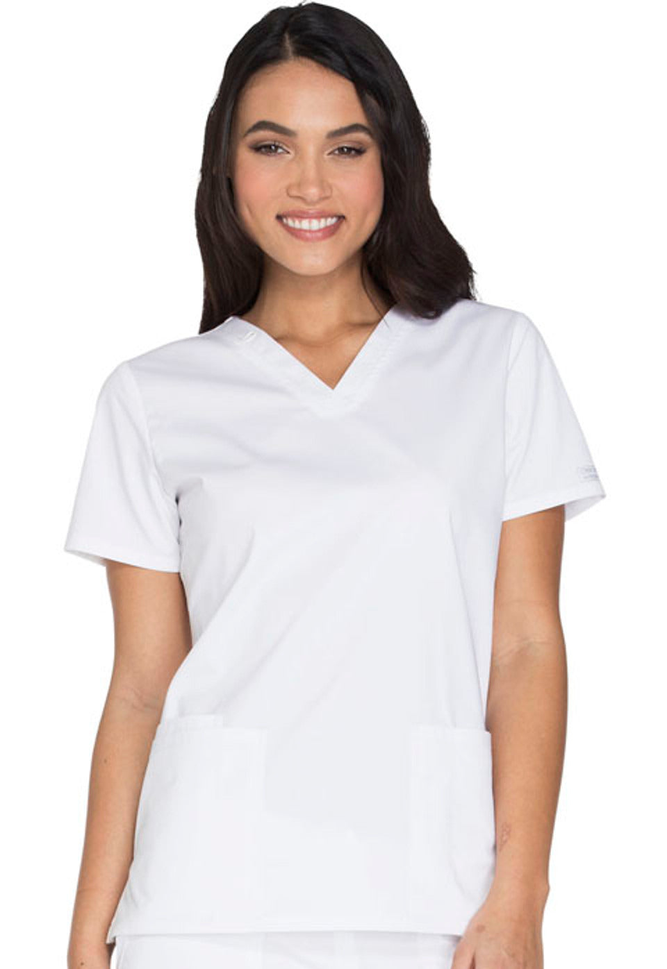 Cherokee Workwear Core Stretch Women's V-Neck Top #WW630 5