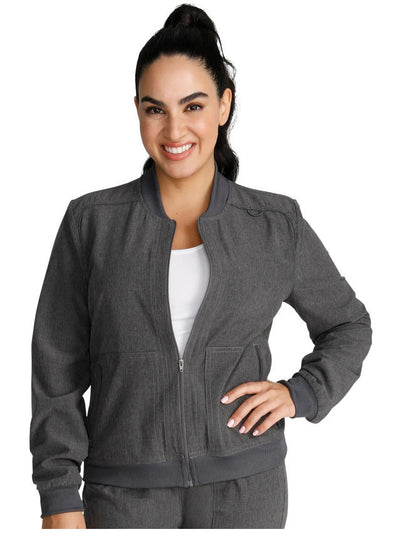 Cherokee by Cherokee Women's Zip Front Bomber