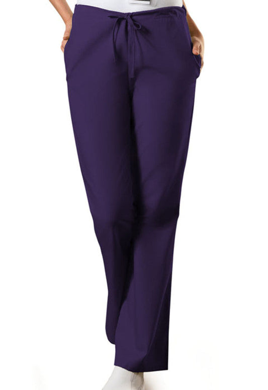 Cherokee Workwear Originals Women's Drawstring Pant #4101 - Eggplant