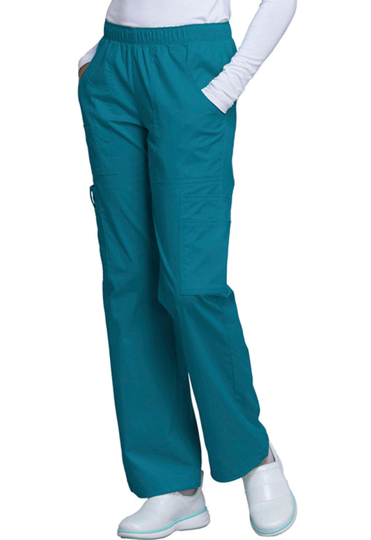 Cherokee Workwear Core Stretch Women's Mid Rise Pull-On Cargo Pant #4005-3