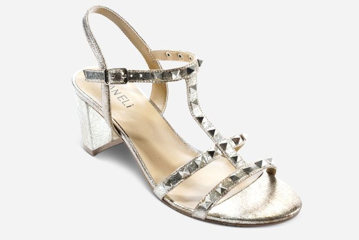 Marmi Shoes Women's Vaneli Midge - Pale Platino Distressed Metallic