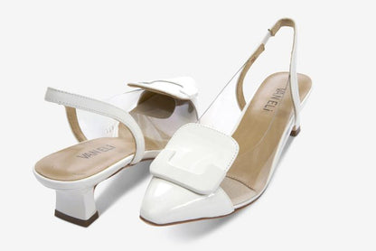 Marmi Shoes Women's Vaneli Tamira - White Patent