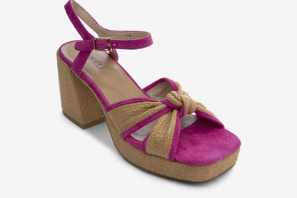 Marmi Shoes Women's  Vaneli Mina - Fushia and Natural