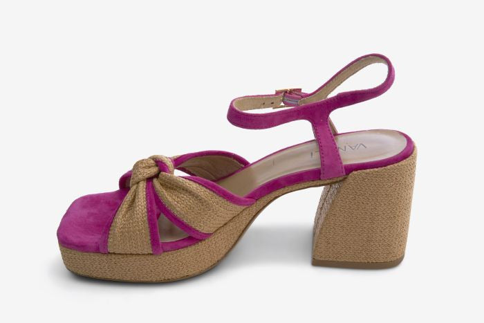 Marmi Shoes Women's  Vaneli Mina - Fushia and Natural