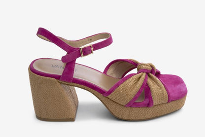 Marmi Shoes Women's  Vaneli Mina - Fushia and Natural